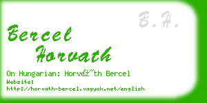 bercel horvath business card